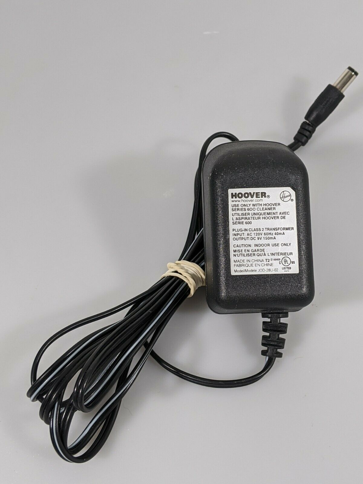 Authentic Hoover AC Adapter JOD-28U-02 For 600 Series Cleaners 9V 150mA Brand: Hoover Type: AC/DC Adapter Output Vol - Click Image to Close